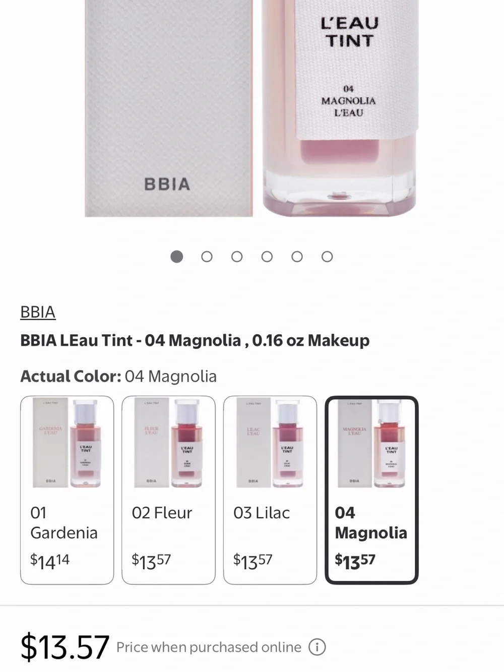 Colorgram Juicy Drop Tint (06 Nice Plum) & BBIA L'Eau Tint (Magnolia) Lip Bundle